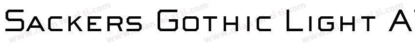 Sackers Gothic Light AT字体转换